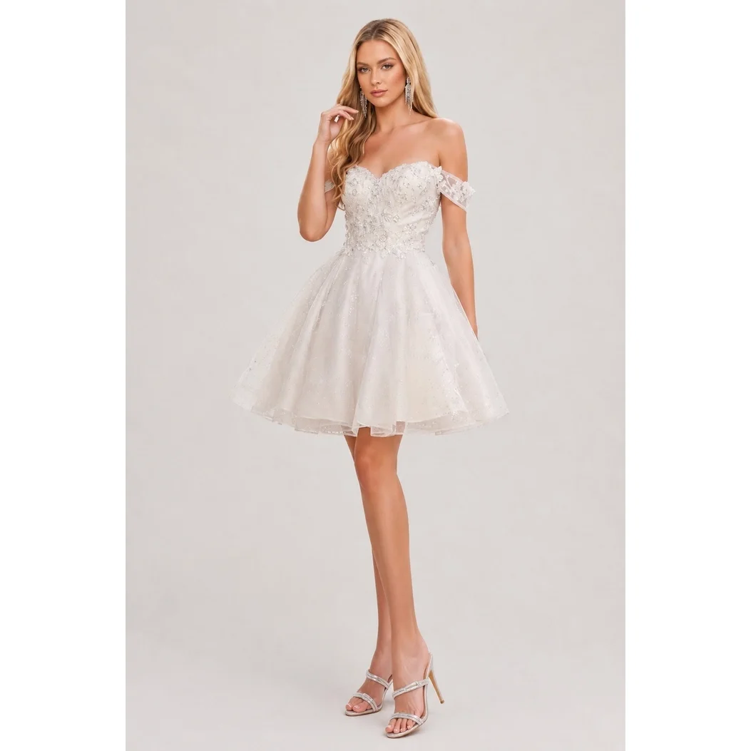 Dama dress CARLA Quinceañera  Dama Dresses, color Off White