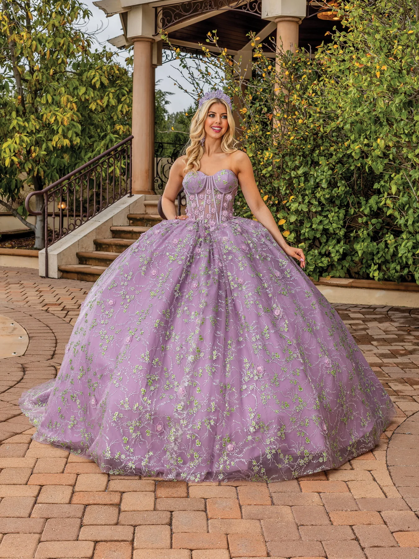 Dress Beaded B Quinceañera Dress