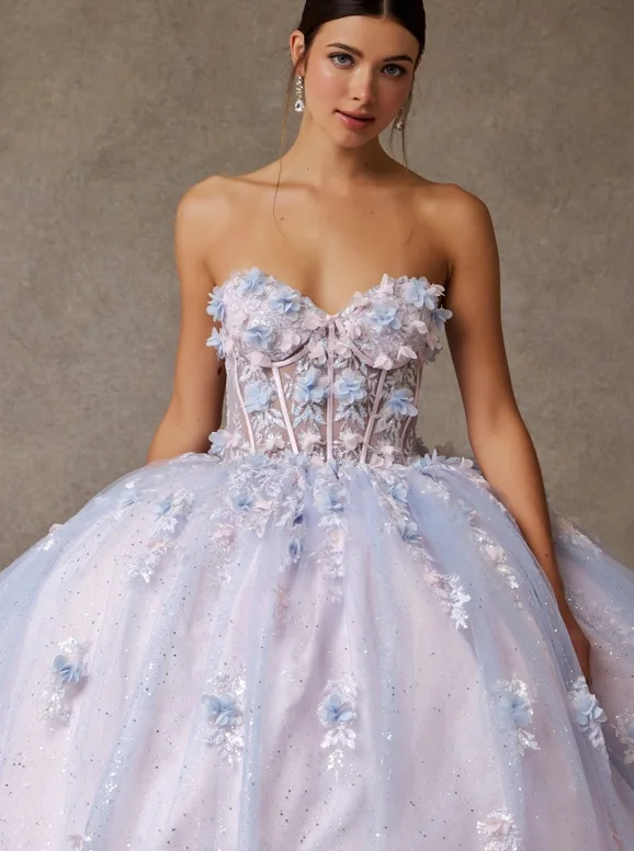Dress Marina Strapless Quinceañera Dress